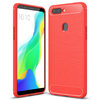 Flexi Slim Carbon Fibre Case for Oppo R11s Plus - Brushed Red